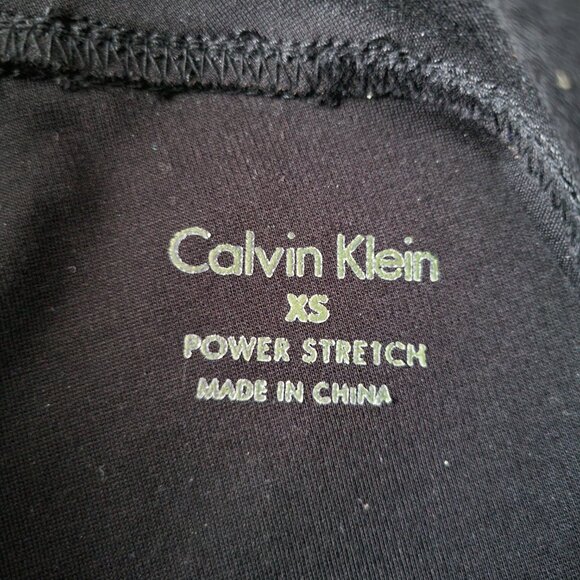 Calvin Klein Power Stretch Leggings, XS, Black, Athletic Pants, Like New, EUC - Picture 4 of 8